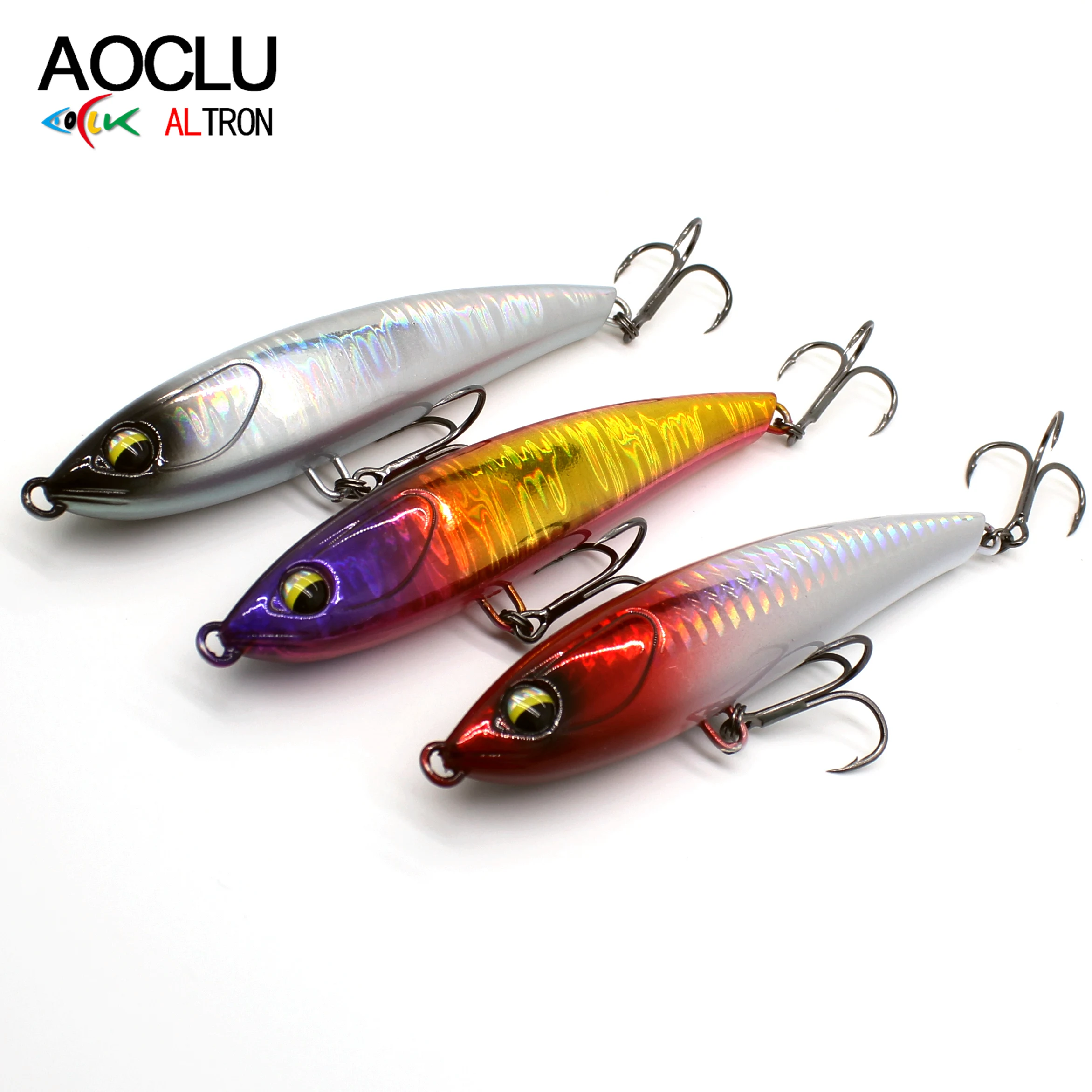 Aoclu-Hard Bait Wobbler, sinkender Bleistift stock, schwerer Langstrecken guss, geeignet für das Fischen mit frischem Meerwasser, 105mm, 28,3g – Detail 3