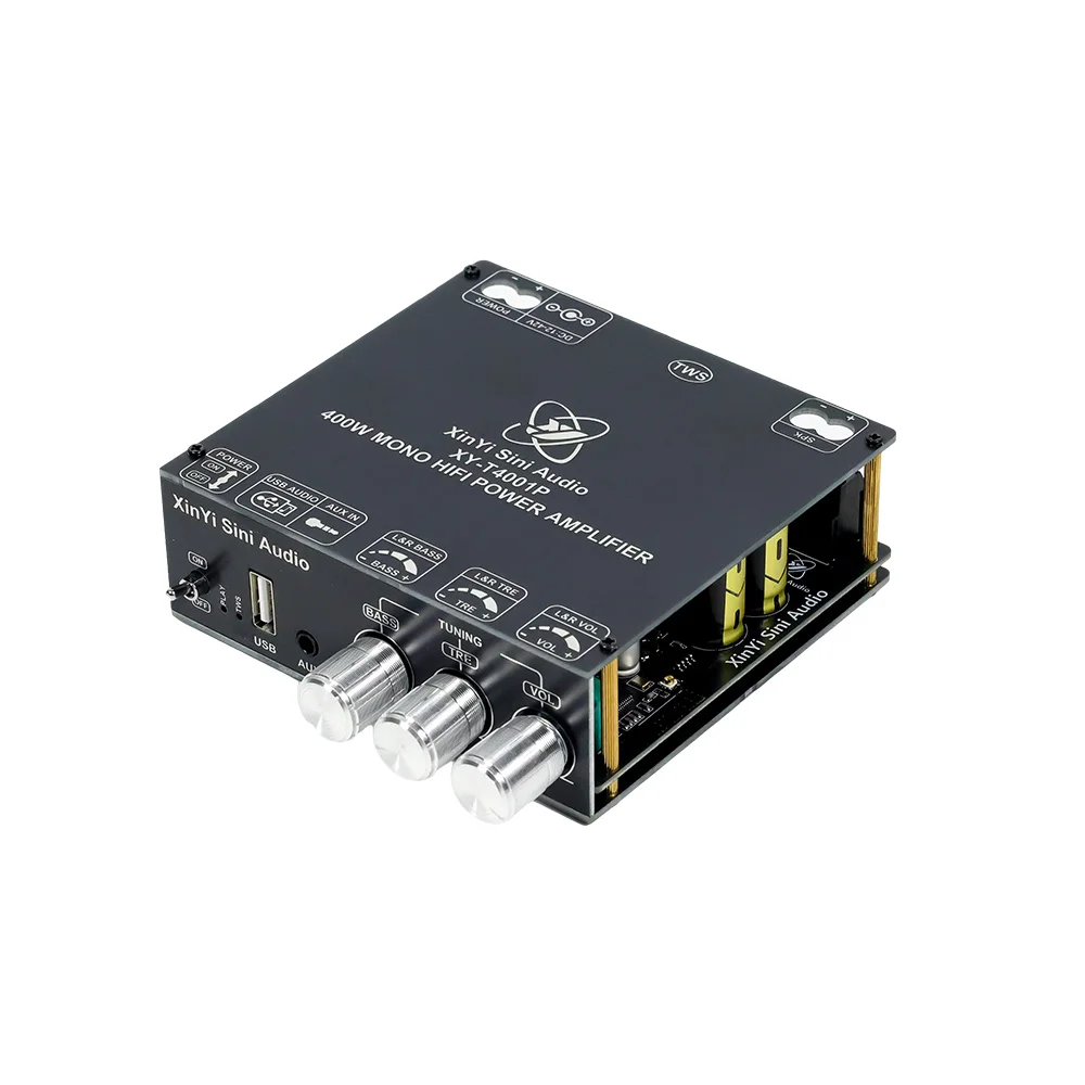 XY-T4001P mono 400W BT power amplifier board module high and low frequency TWS true wireless speaker TPA3223