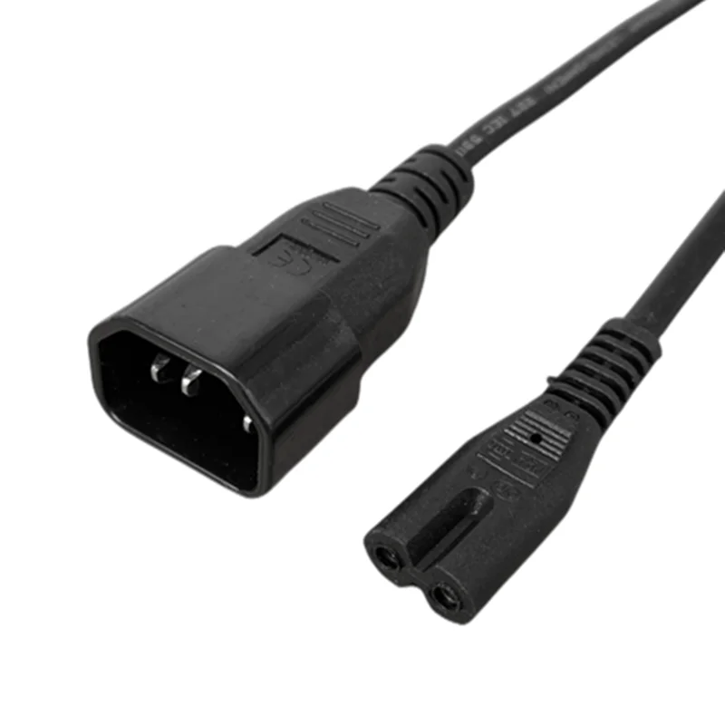 

fengyidz IEC 320 C14 3PIN Male Plug to Figure 8 C7 2PIN Female Power Adapter Cable IEC C13 to C8 Exchanger Cord 0.2/0.3m/1m/2m