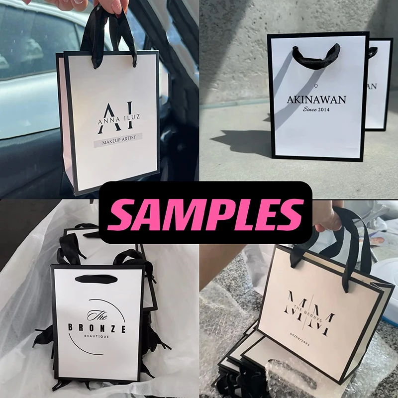 10 Pcs Custom Logo Packaging For Small Businesses Valentines Day Gift Luxury Bag Perdonization Wedding Birthday Packge Bag