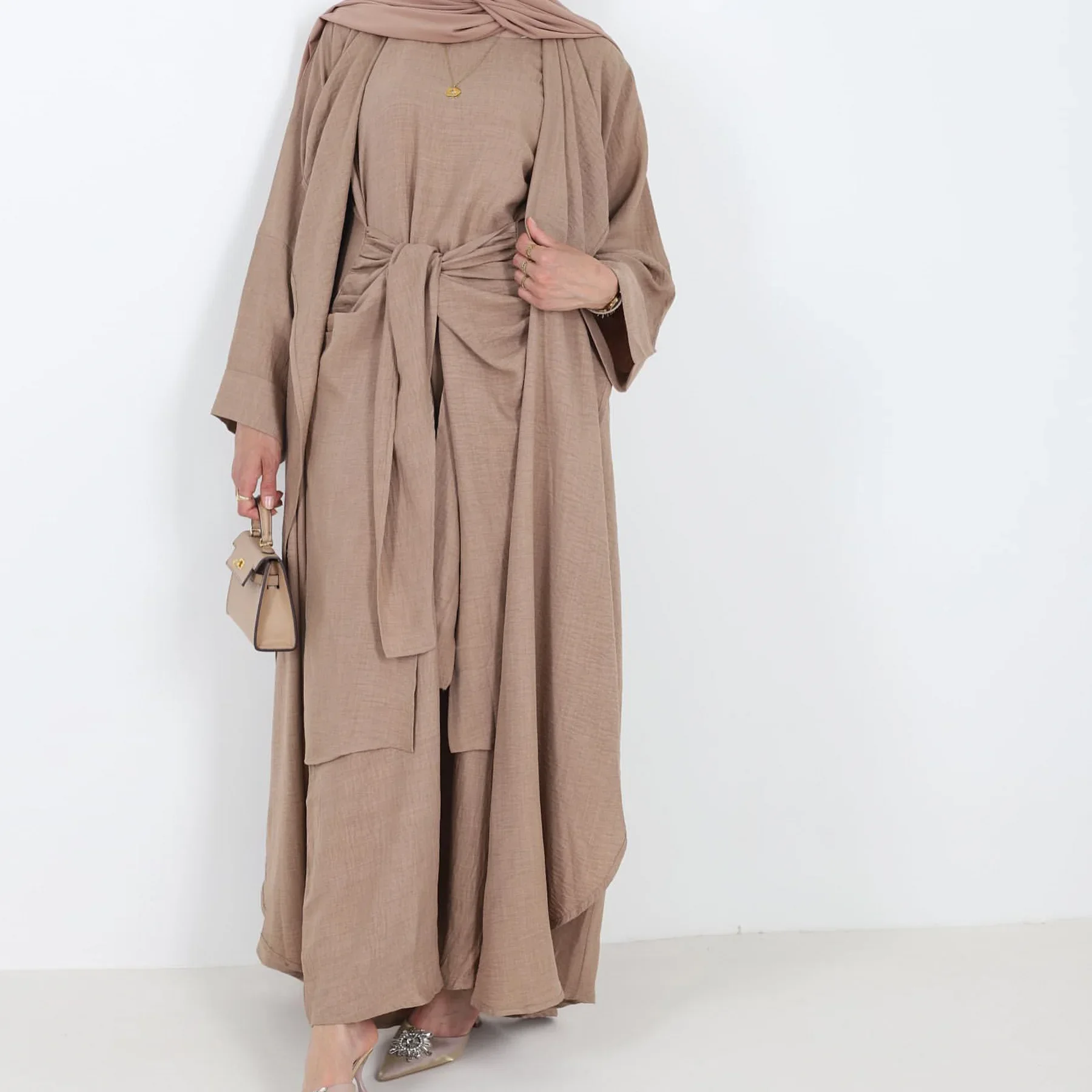 Eid ramadan abayas para mulheres dubai kaftan quimono aberto abaya islam roupas robe conjuntos muçulmanos kebaya jalabiya árabe caftan outfit