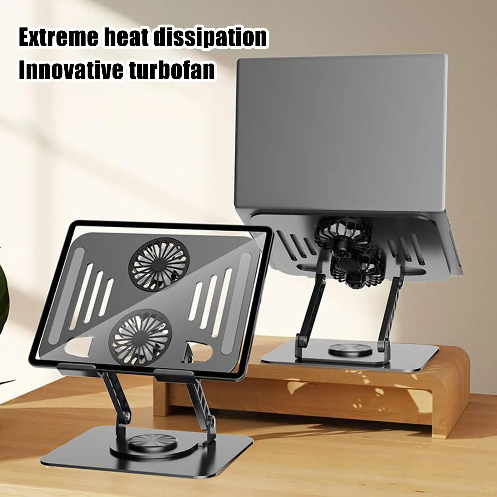 

Подставка для планшета с вентилятором, многофункциональная металлическая охлаждающая подставка для планшета, охлаждающая складная подставка для ноутбука, регулируемая подставка для планшета для стола