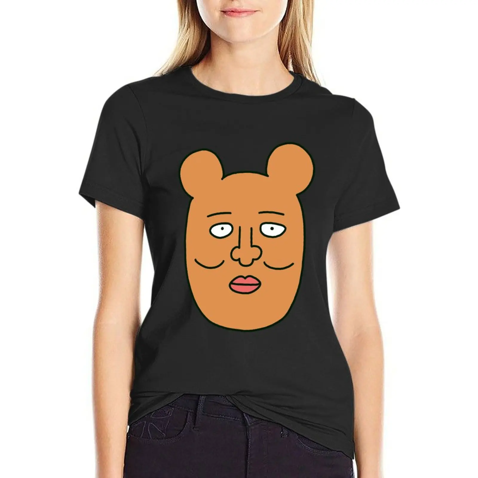 

Reigen bear T-shirt oversized shirts graphic tees lady clothes t-shirt dress for Women plus size