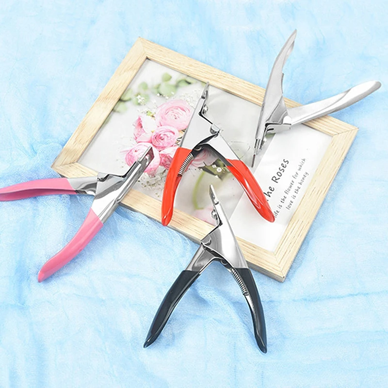 1Pcs Fake Nail Tips Cutter Professional Nails Clippers Straight Edge Acrylic Nail Clipper Manicure False Guillotine Cut