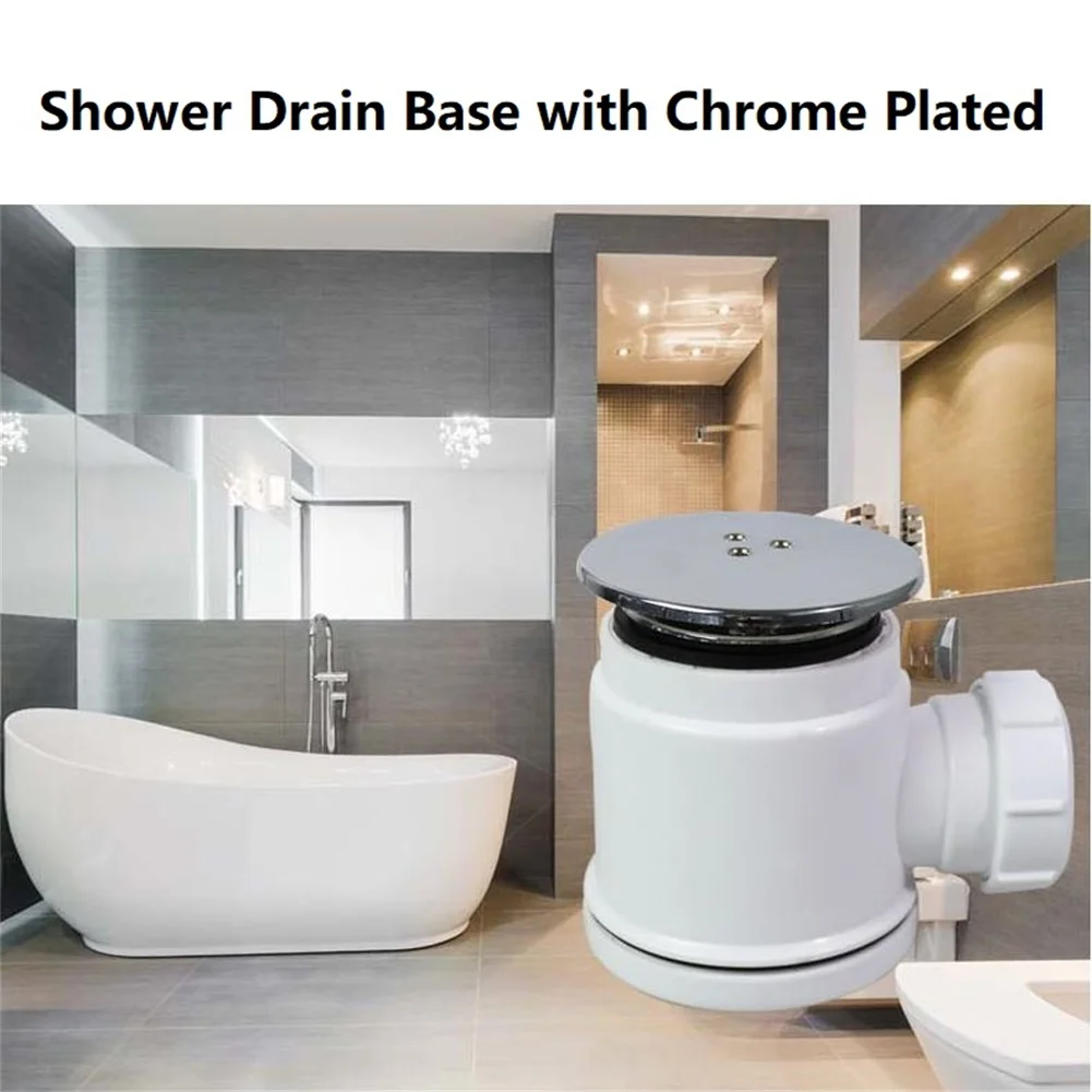 Shower Drain Base with Pre Installed Seals Compatible with Common Waterproofing Systems and Tile Backer Boards