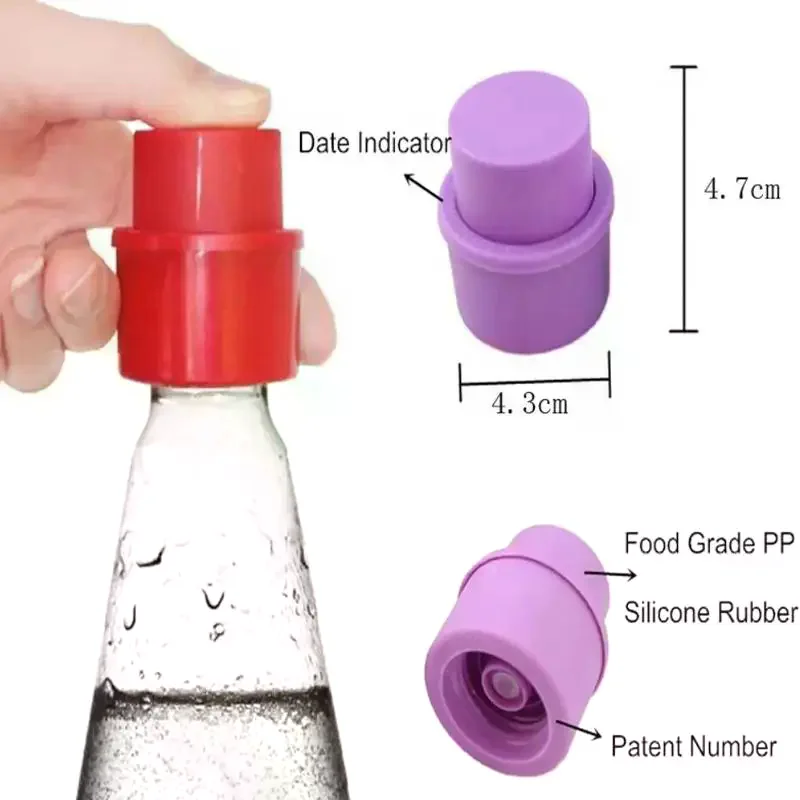 Beverage Bottle Soda Stopper Carbonated Drink Holder 2 Pack Airtight Sealer Protector for Kitchen Picnic Use