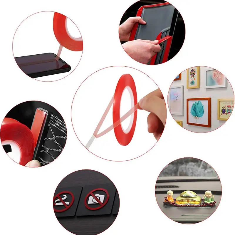 10m Double Sided Adhesive Tape Heat Resistant High Adhesion Transparent PET Tape For DIY Crafts Cell Phone Touch Screen Repair - Image 6