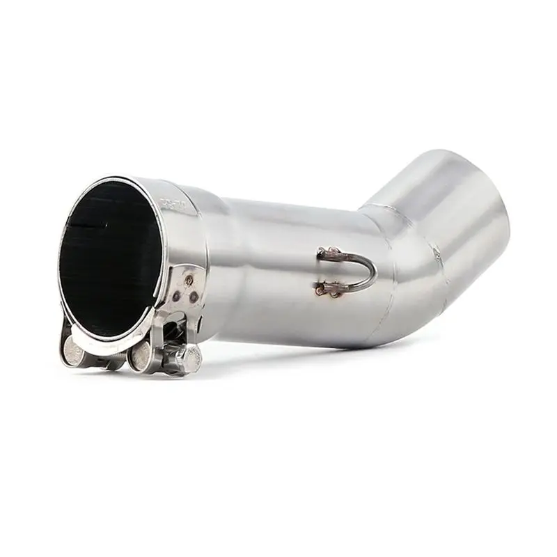 A82U-For FZ8N FZ8 FZ800 2010-2015 Motorcycle Exhaust Slip On Pipe FZ8N Exhaust Muffler Escape Contact Middle Link