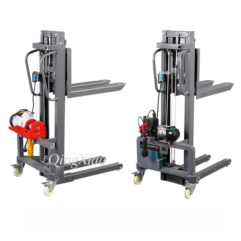 Portable Forklift Stacker Solid Structural Design Reliable Load Bearing Capacity Convenient To Shift Goods Storage Item Moving