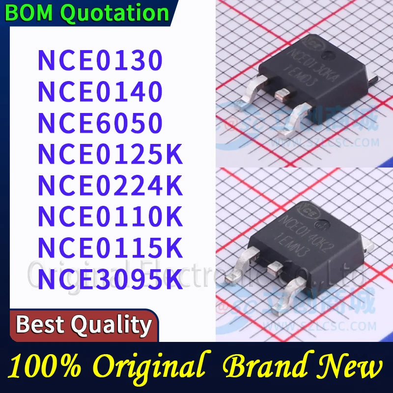 5pcs/lot NCE0130 NCE0140 NCE6050 NCE0125K NCE0224K NCE0110K NCE0115K NCE3095K In stock Original High quality