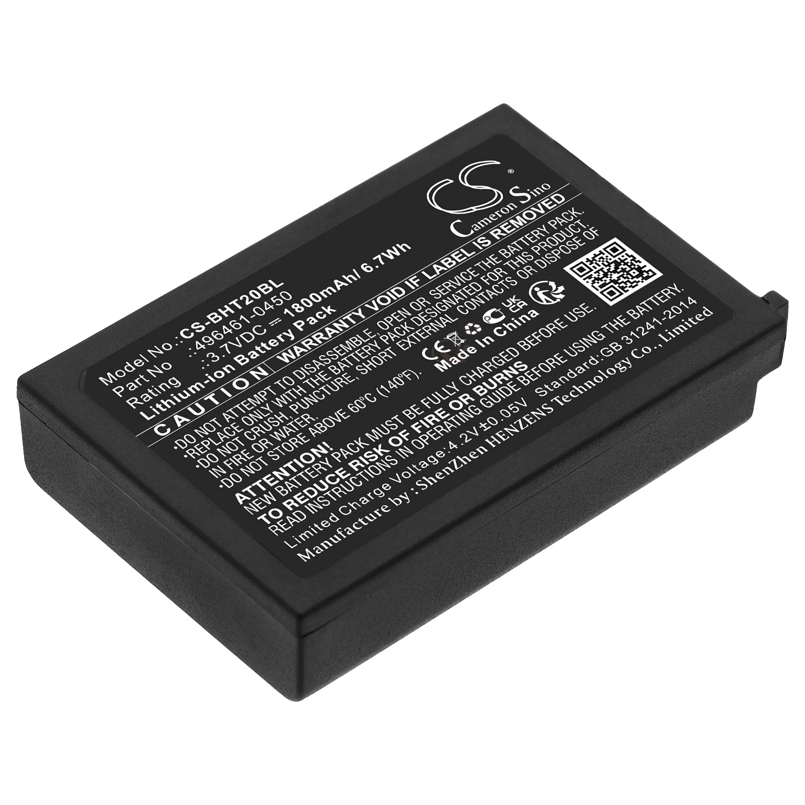 

Li-ion Barcode Scanner Battery for Denso, 3.7V, 1800mAh , Compatible Models: ASIA