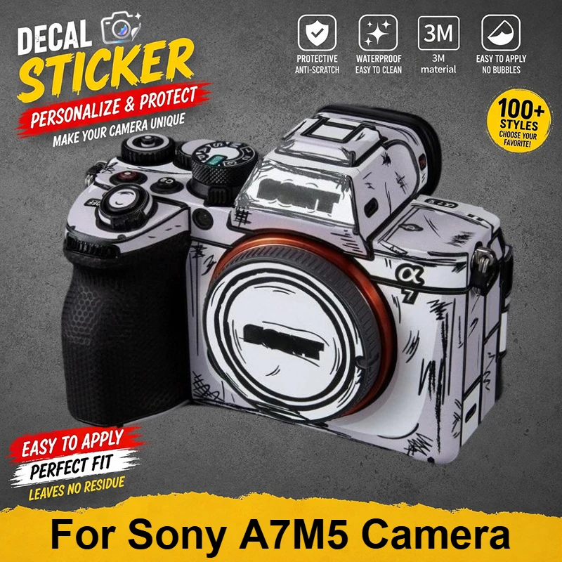 PrizMo Skin For Sony A7M5 Camera Sticker Coat Wrap Protective Film Body Anti-Scratch Protector Skin Cover ILCE-7M5 A7V A7 V