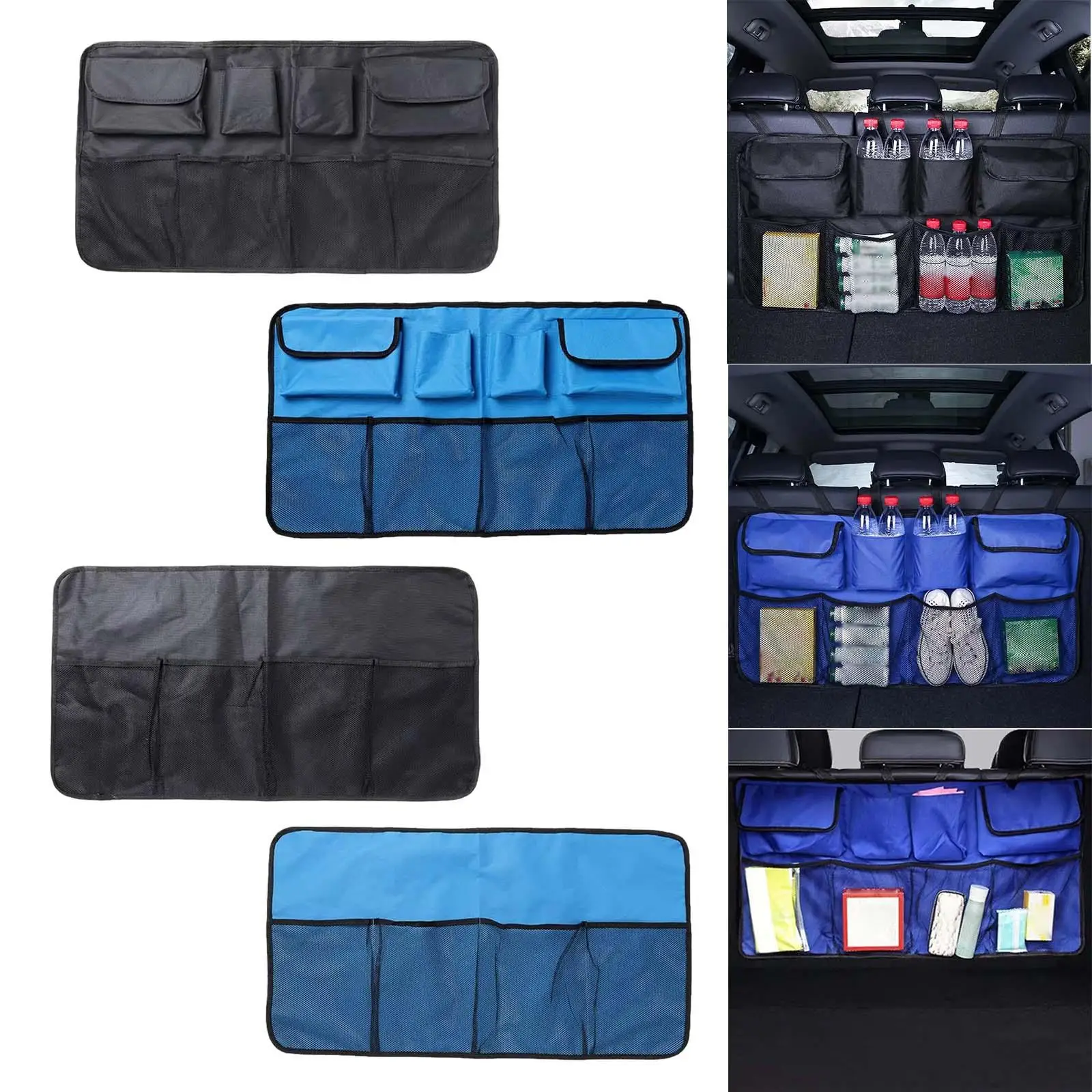 

Car Backseat Organizer Protector High Capacity Universal Seat Back Organizers for Travel Space Saving Phones Snacks Wallets
