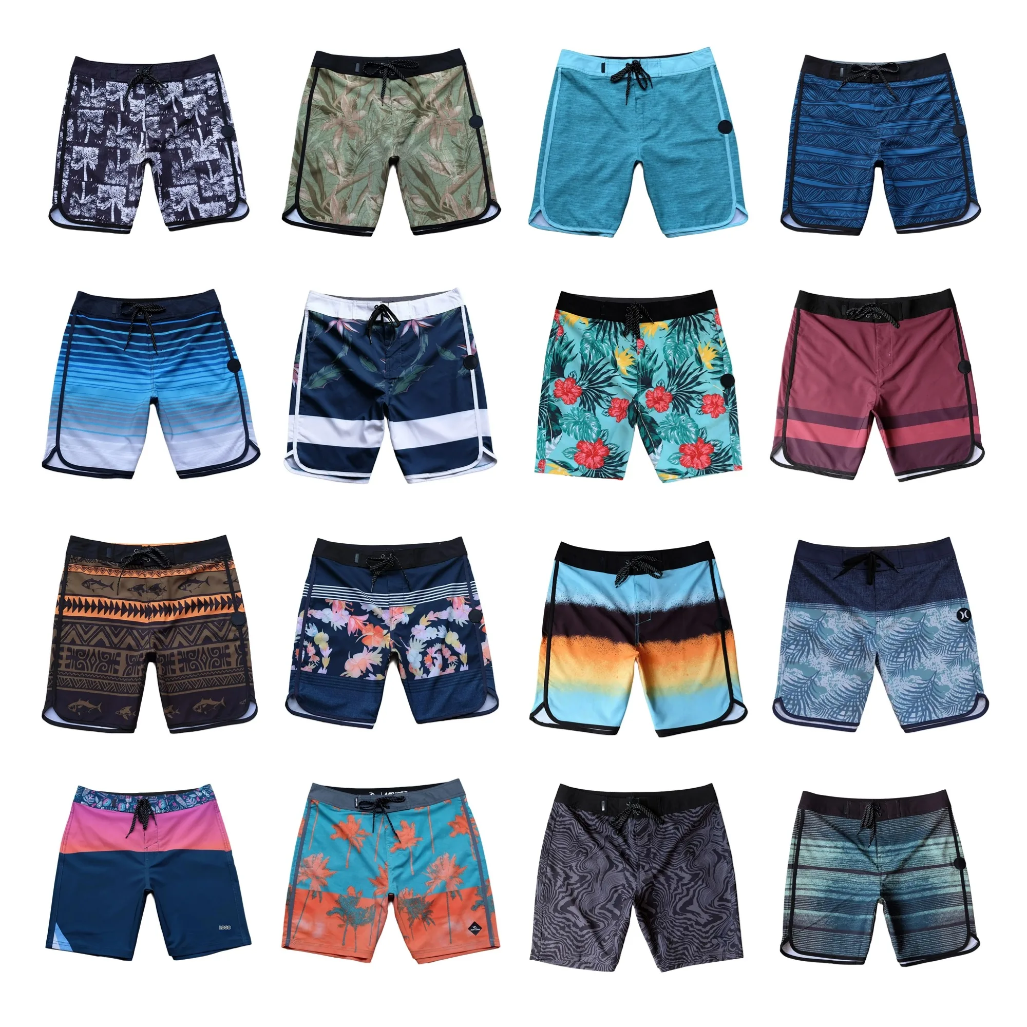 

2024 Summer Fashion Classic Printed Men's Board Shorts Waterproof 4-way stretch beach shorts Quick Dry Swimsuit Bermuda