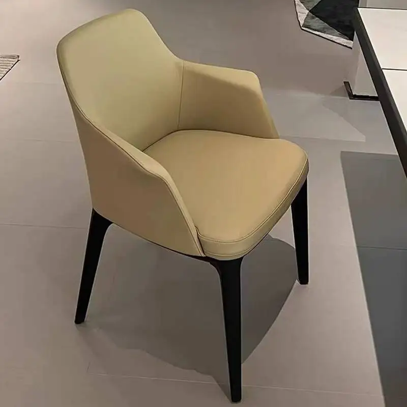Sillas de comedor minimalistas para restaurante, sillas nórdicas con reposabrazos, sillas de comedor con acentos nórdicos, muebles para el hogar, muebles para conferencias