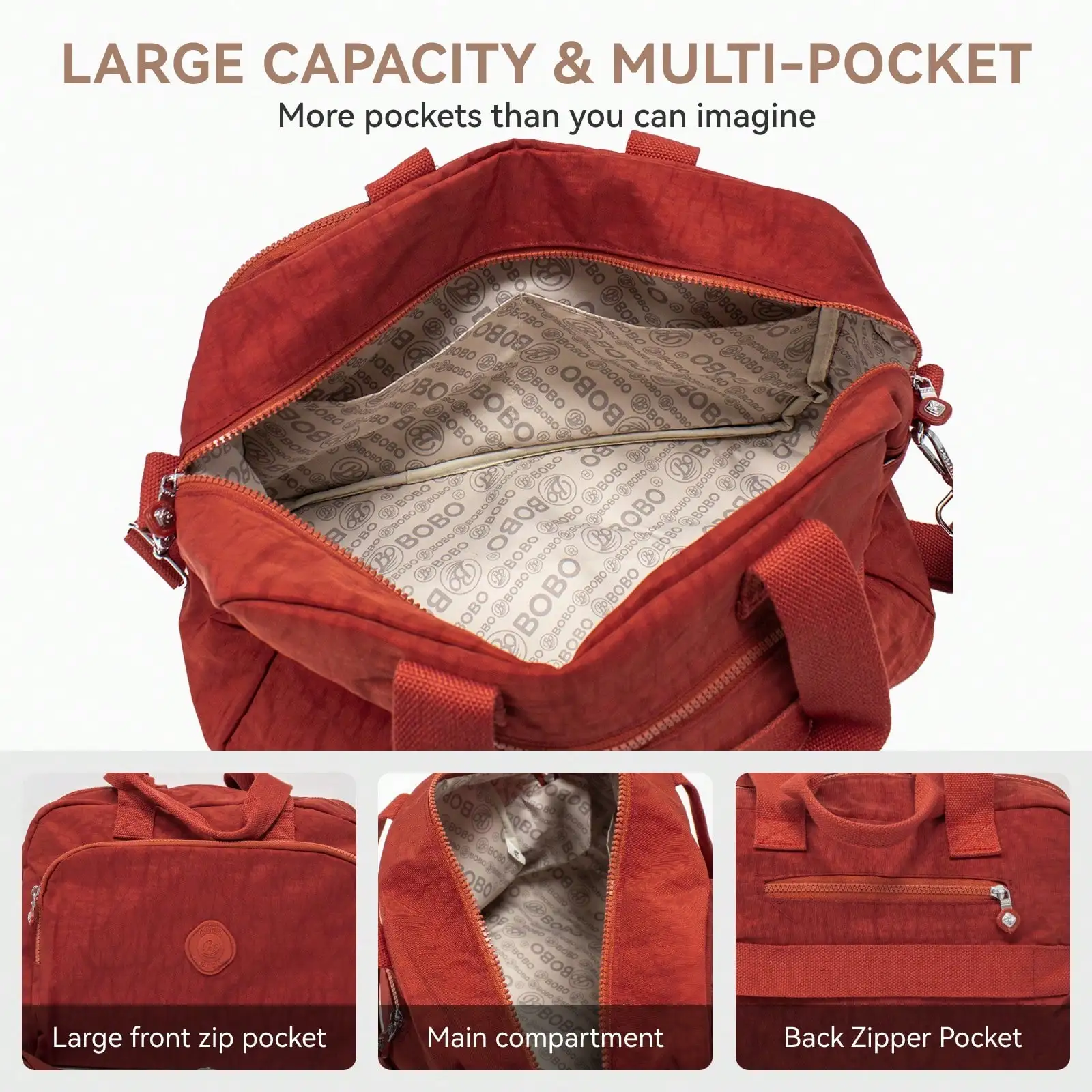 Large Capacity Duffle Bag, Waterproof Fabric, Can Wear Pole Luggage Travel Storage Bag Travel Size Airport Travel Goods Clothes Duffle Bag, Christmas Gift Ideas For Ladies And Girls Christmas Gifts, New Year Holiday Gifts, Back-To-School Season Students