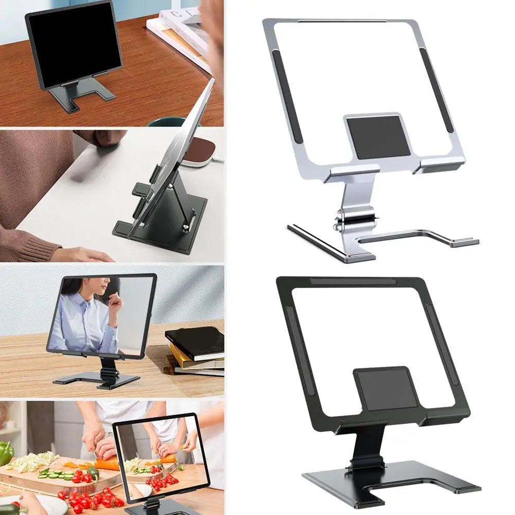 Universal Aluminum Alloy Portable Tablet Holder For iPad Adjustable Flexible Folding Lazy Desktop Live Mobile Phone Stand M G7P8