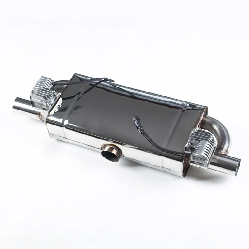 Loud Sound Exhaust Catback for Exhaust Pipe Modified System With Electric Exhaust Valvetronic square Muffler