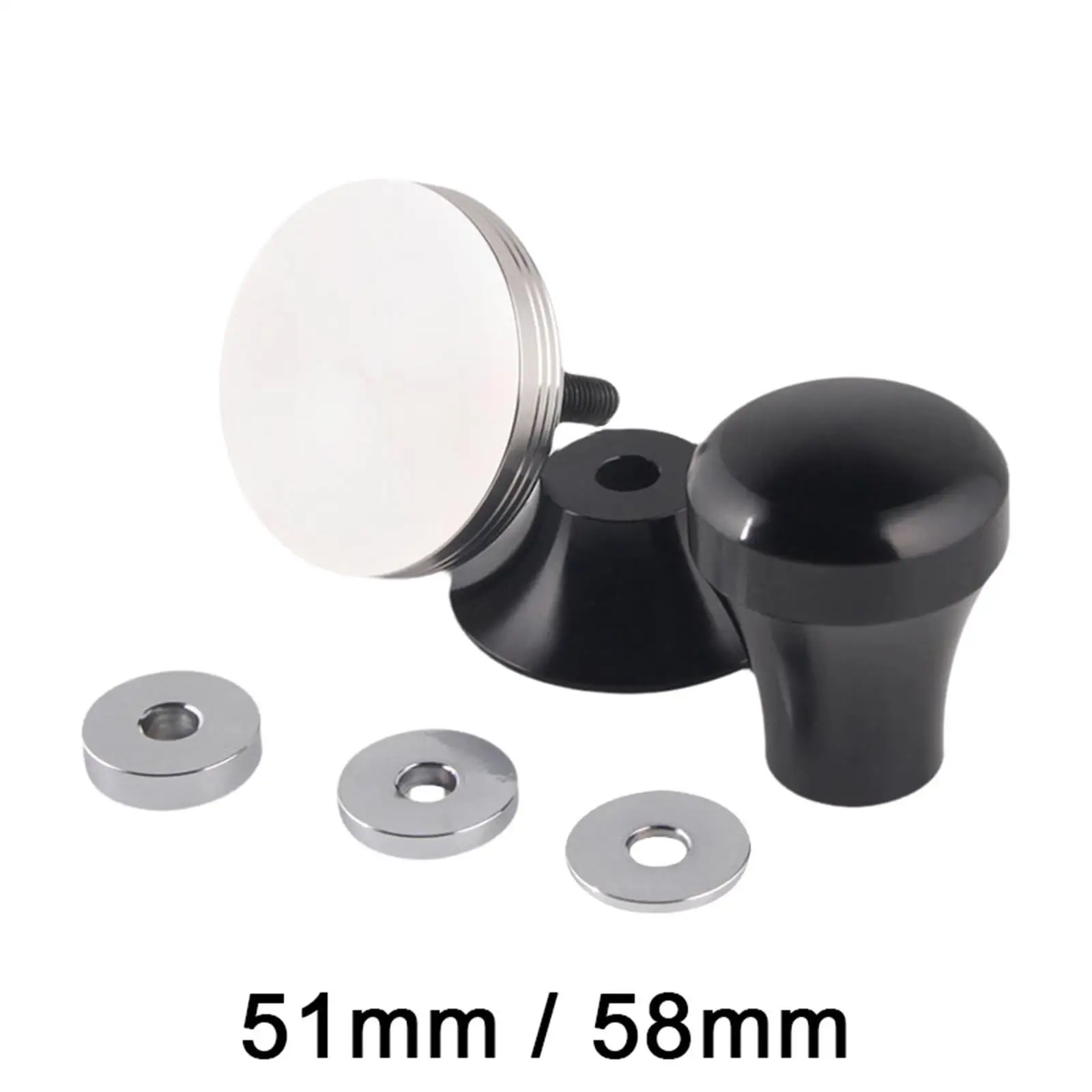 แทมเปอร์กาแฟสําหรับเครื่องชงกาแฟเอสเปรสโซ, ฐานสแตนเลสสตีลแบน, แทมเปอร์ที่ถอดออกได้, อุปกรณ์เสริมเอสเปรสโซ