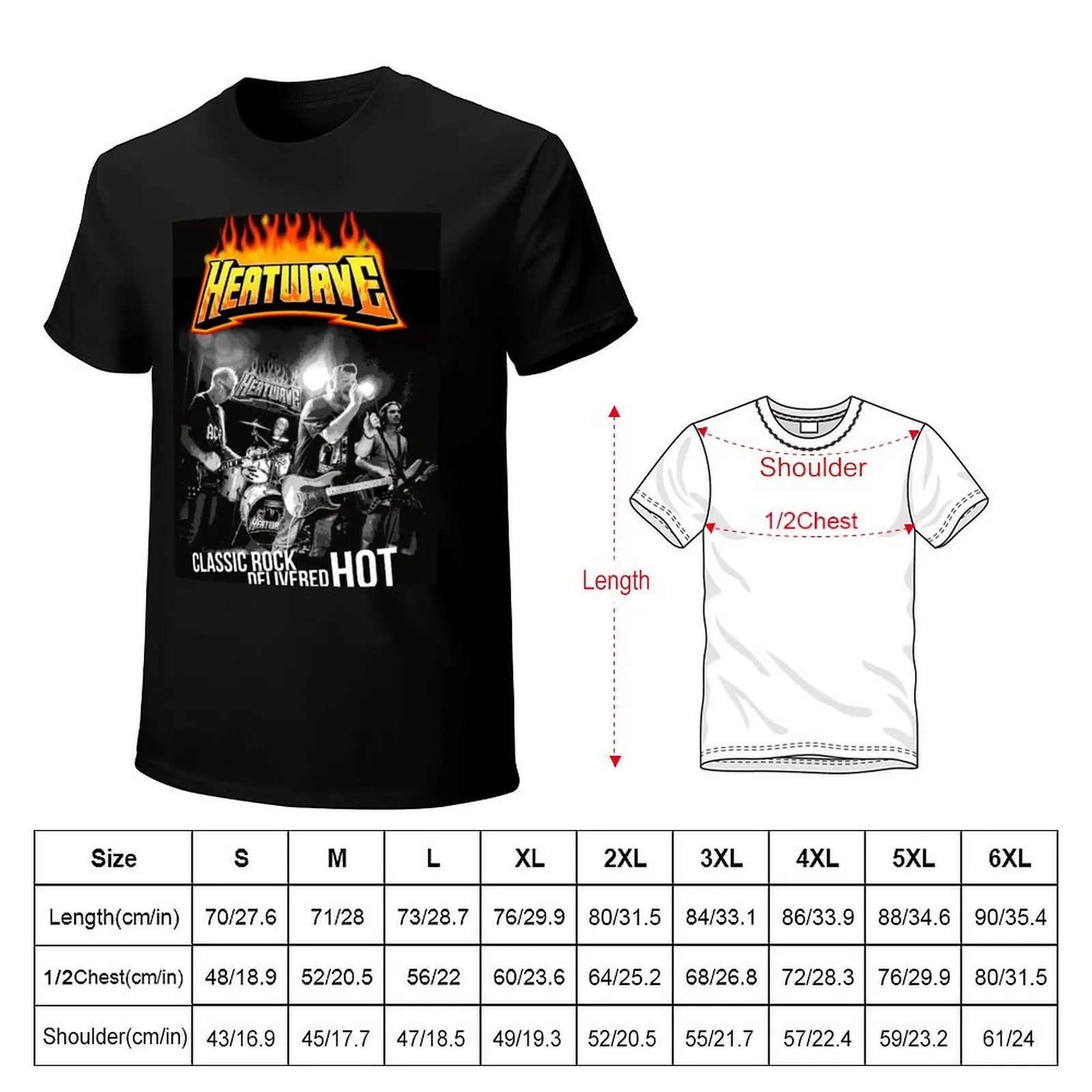 Classic Rock delivered HOT T-Shirt Classic Crew Neck Cotton T-Shirt