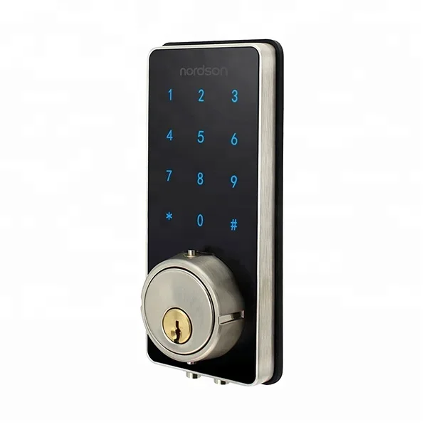 

YyhcTouch Screen Single Latch American Standard Digital Keypad Card Smart Deadbolt Door Lock For Home Office Hotel