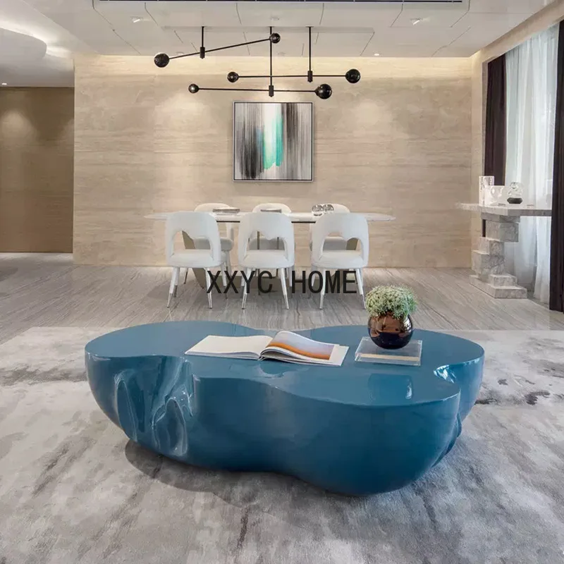 FRP Special-Shaped Leisure Cloud Coffee Table Living Room Reception Creative Tea Table