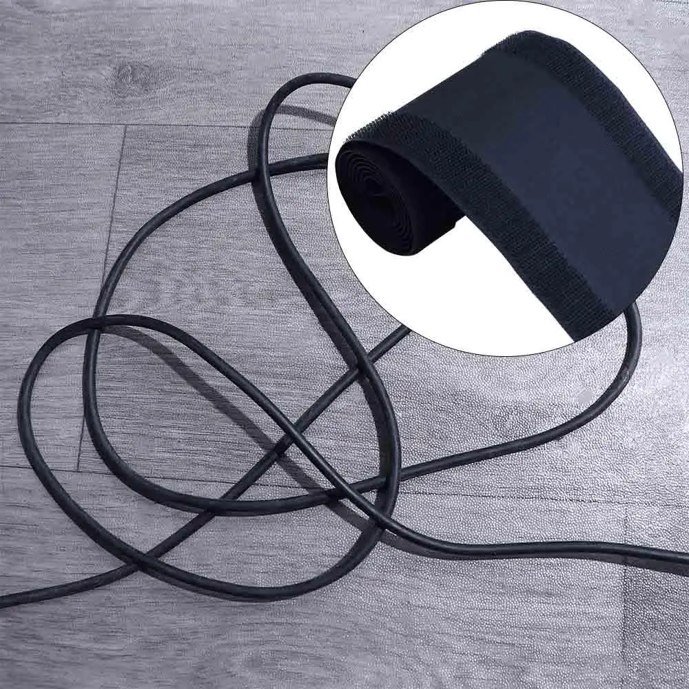 Adjustable 1 Meter Magic Tape Carpet Floor Nylon Office Desk Cable Grip Cable Protector Office Supplies Wire Cover