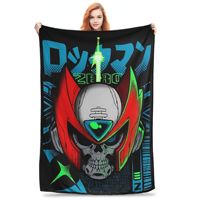 Megaman X Zero Terminator Flannel Throw Blankets  Blankets for Home Car Super Warm Quilt