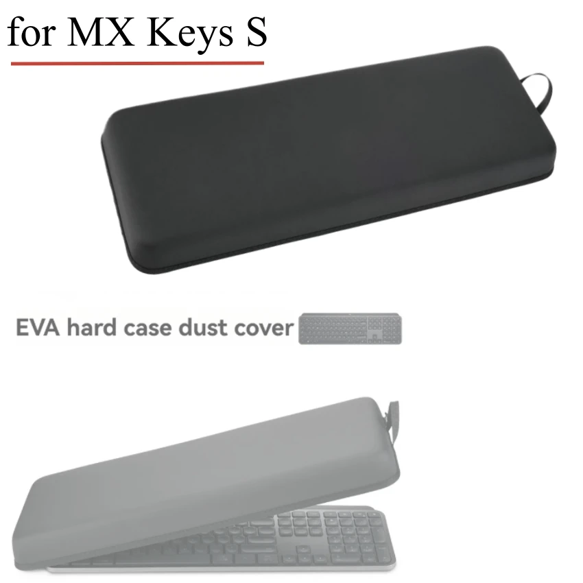 For MX Keys S EVA Hard-Shell Keyboard Case with Handle Dust-Proof Protective Cover Accessories