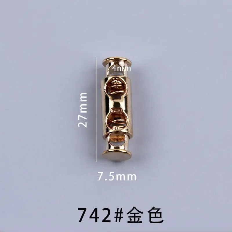 Legering Koord Lock Stopper Lente Toggle Clip Voor Paracord Touw Lanyard Trekkoord Tas Schoenveter Kledingstuk DIY Accessoires 100 stk/partij