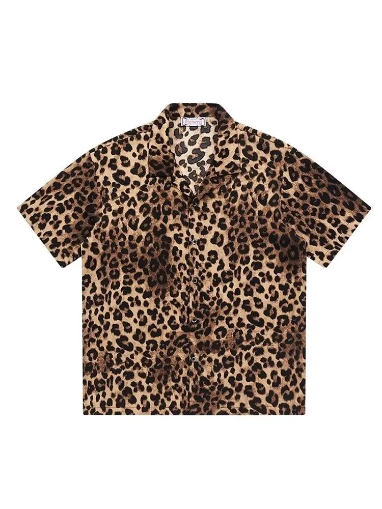 2024 New Thin Style Blouse Women Shirt Summer Loose Leopard Print Long Sleeve Top Shirt Blusas Ropa De Mujer Neutral Style Shirt