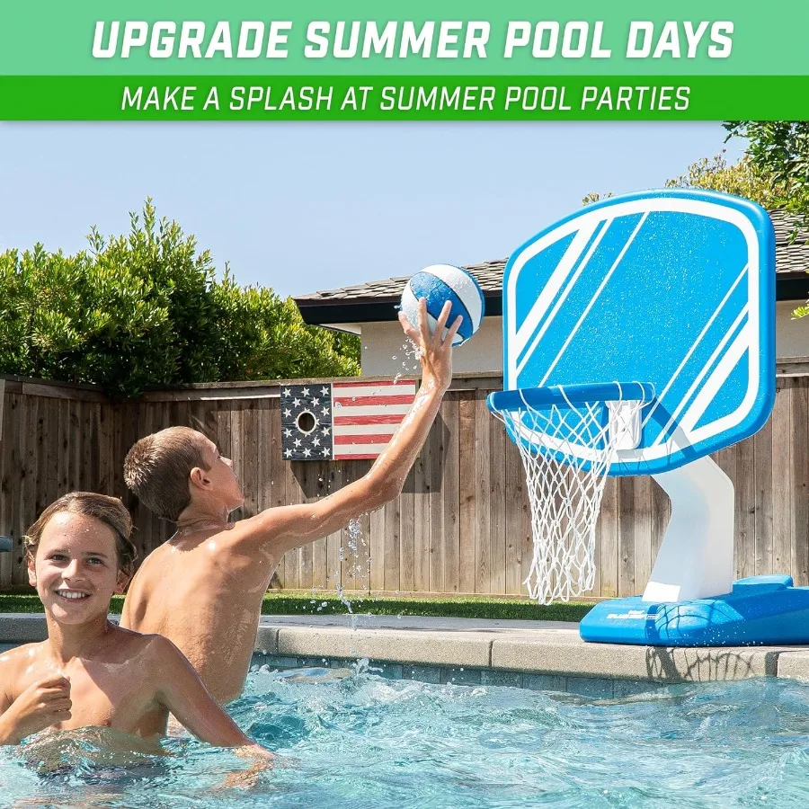 Cerceau anti-éclaboussures pour piscine, jeu de basket-ball, bord de piscine, panier de basket-ball d'eau, pompe à 2 balles, choisir le Style