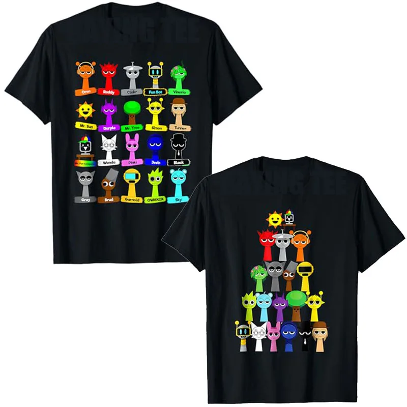 

All Sprunkii Wenda Gray Simon Tunner Phase Toys Boys Girls T-Shirt Cute Sprunky Sounds Birthday Novelty Gifts Graphic Y2k Tops
