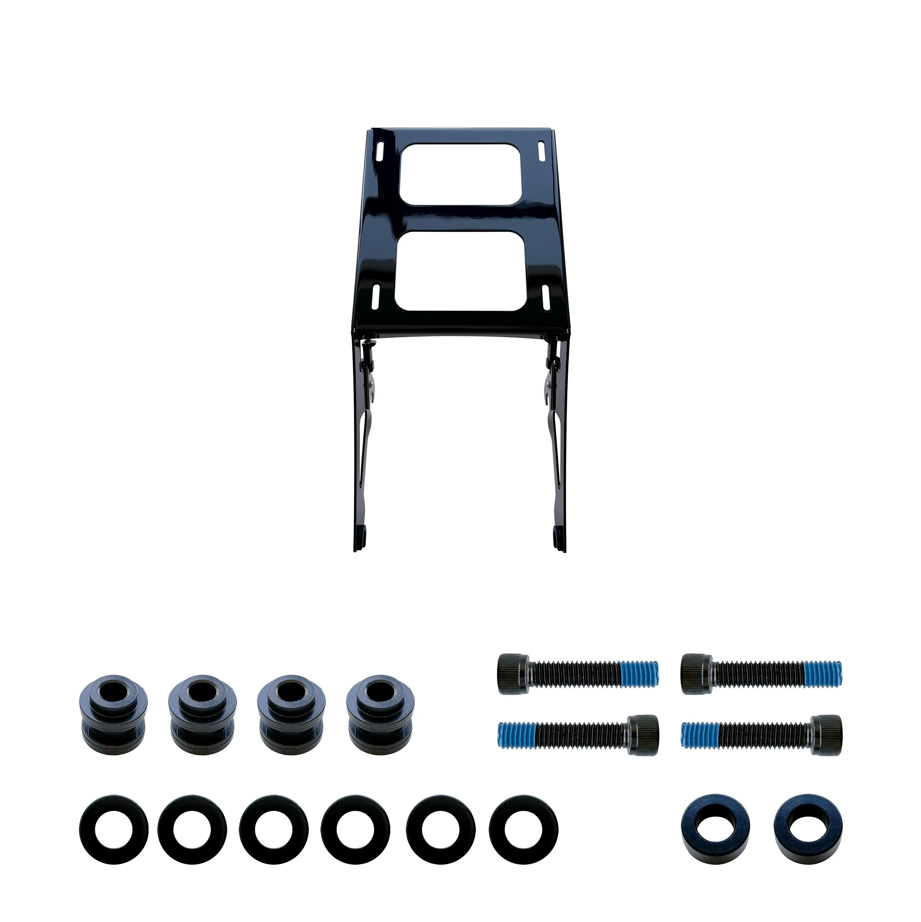 

Two-Up Mounting Rack For Harley Street bob Softail Slim Heritage Deluxe&Softail Standard Heritage Classic FLHC Deluxe FLDE FLSL