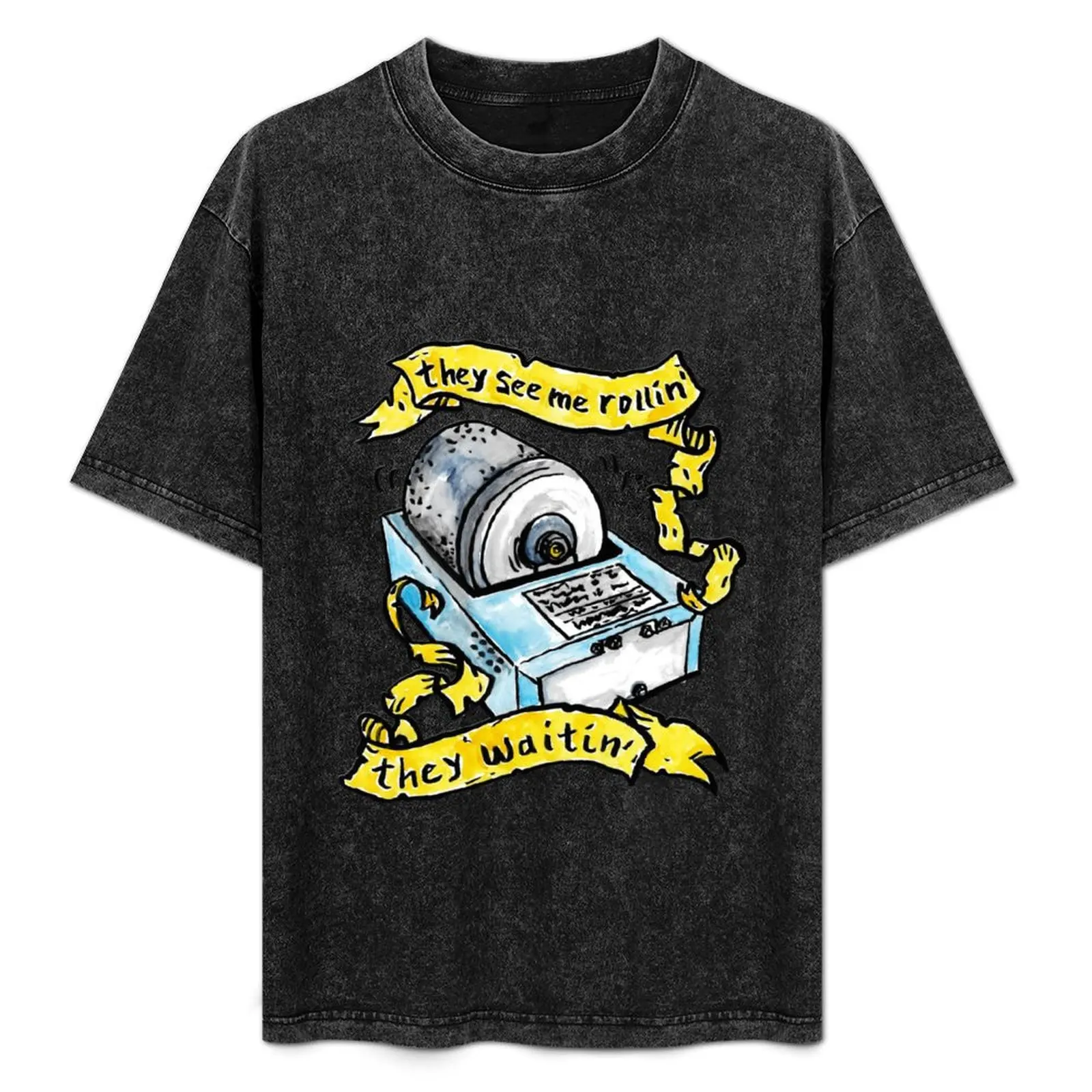 

they see me rollin' they waitin' T-Shirt baggy shirts topping graphic tee shirt cotton t shirt men