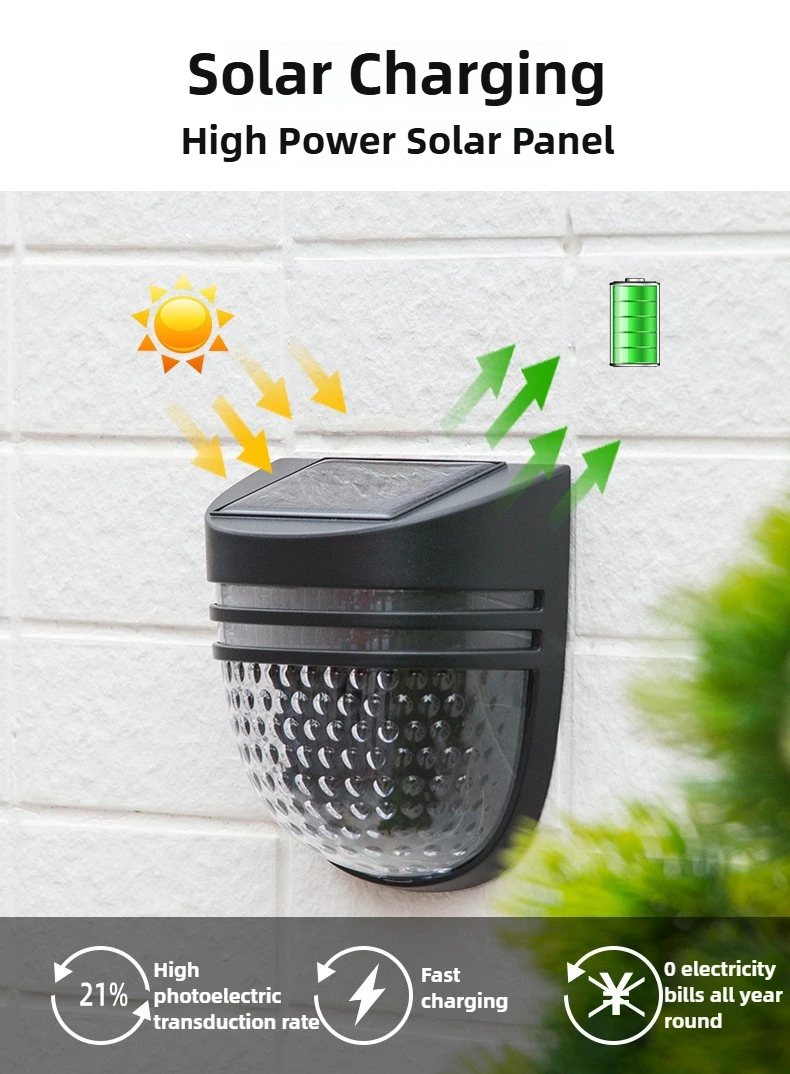 

Waterproof Breathing light LED Solar Multi Installation Outdoor Wall, Corrugated Lights for Fence Terrace Garden Path Decorative