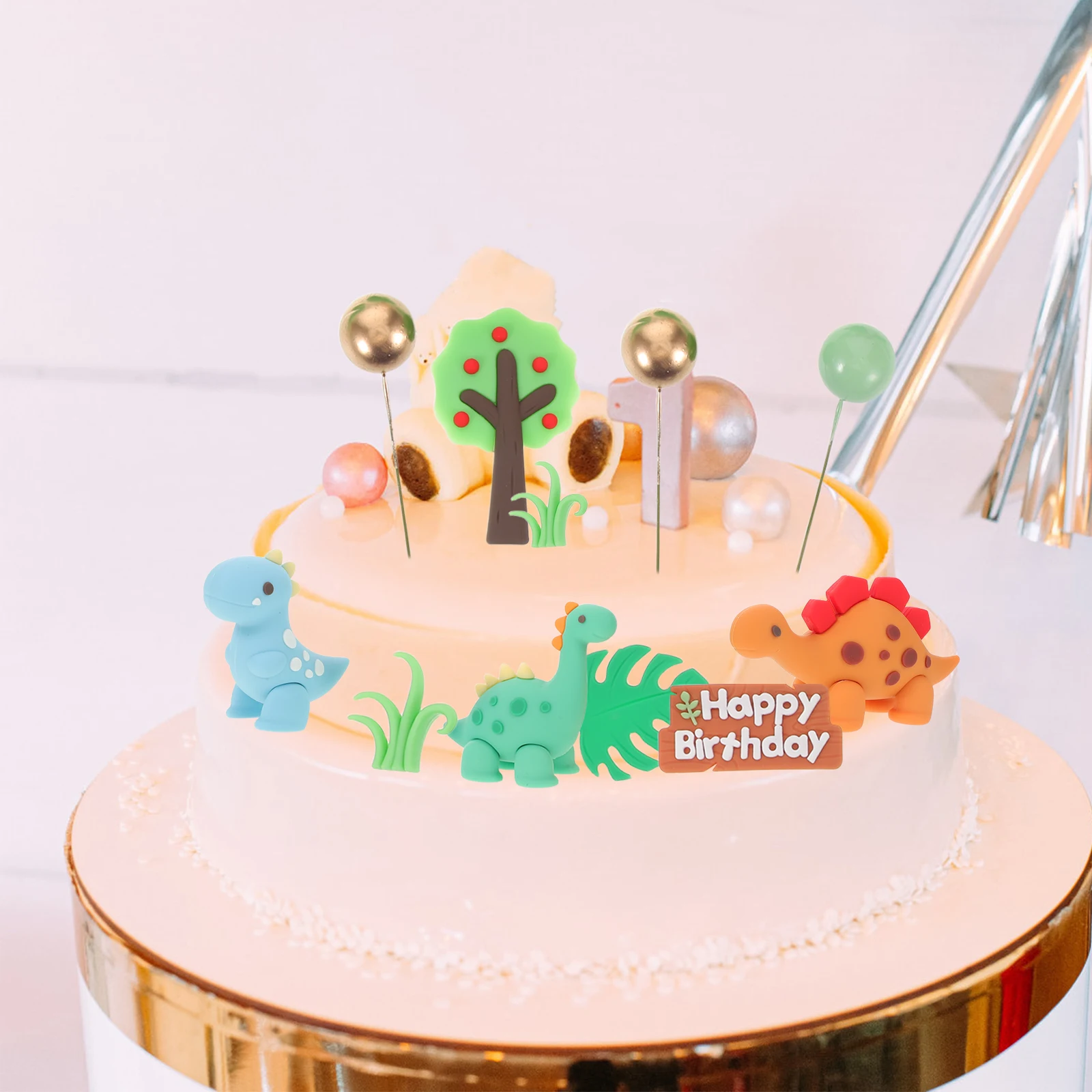 

Wildlife Cake Decoration Animal Ornament Theme Cupcake Toppers Insert Table Decorations Birthday