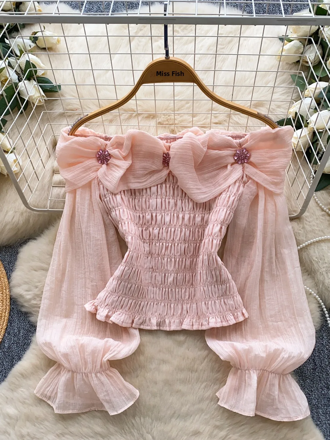 شيفون ثقيل مزين بكتف واحد irt نسائي بقصة ضيقة وطبقة أساسية irt علوية كورية Sle Commute Faion طويلة Sve #3