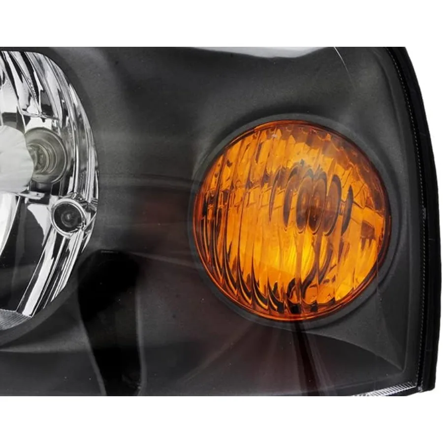 لشركة هيونداي إلنترا المصابيح الأمامية مجموعة مصابيح 2004 2005 2006 الهالوجين سائق والركاب الجانب عالية شعاع منخفض شعاع استبدال أضواء #4