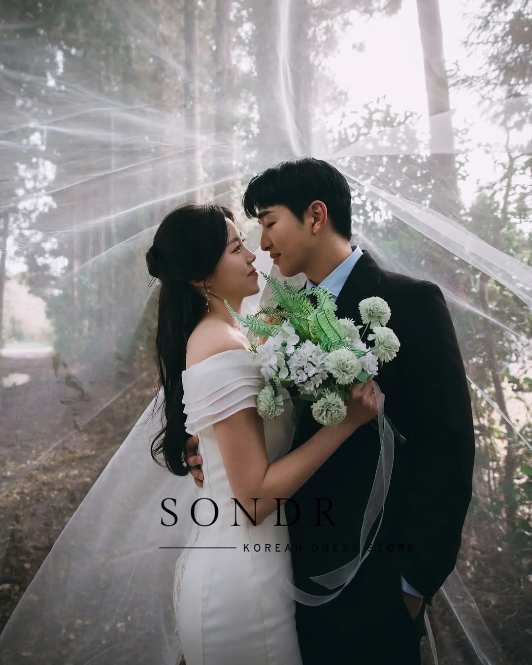 Sondr полурусалка шелковая органза корейские свадебные платья с вырезом лодочкой со шлейфом свадебное платье по индивидуальному заказу свадебная фотосессия