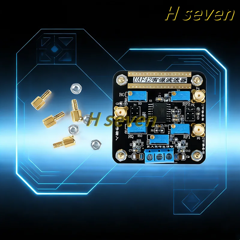 1pca/lot UAF42 High-Pass Low-Pass Band-Pass Filtering Active Filter Module Adjustable Low-Pass Signal Filter