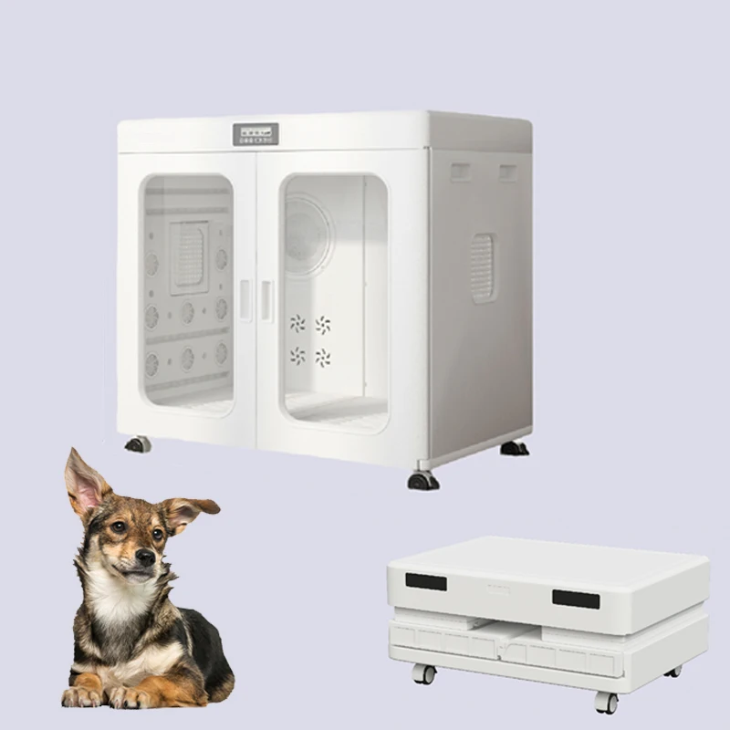 

DZ WJW CJM Advanced OKKPETS 430L Foldable Large Capacity Pet Dryer Box for Cats Dog Smart Pet Hair Grooming Drying Machine Dryin