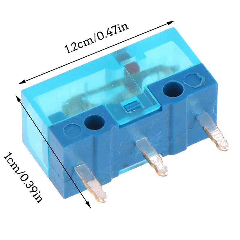 10 Stück Huano Maus Mikrosc halter transparent blau Schale Pulver Punkt 80 Millionen Mal Computer Maus Knopf Schalter