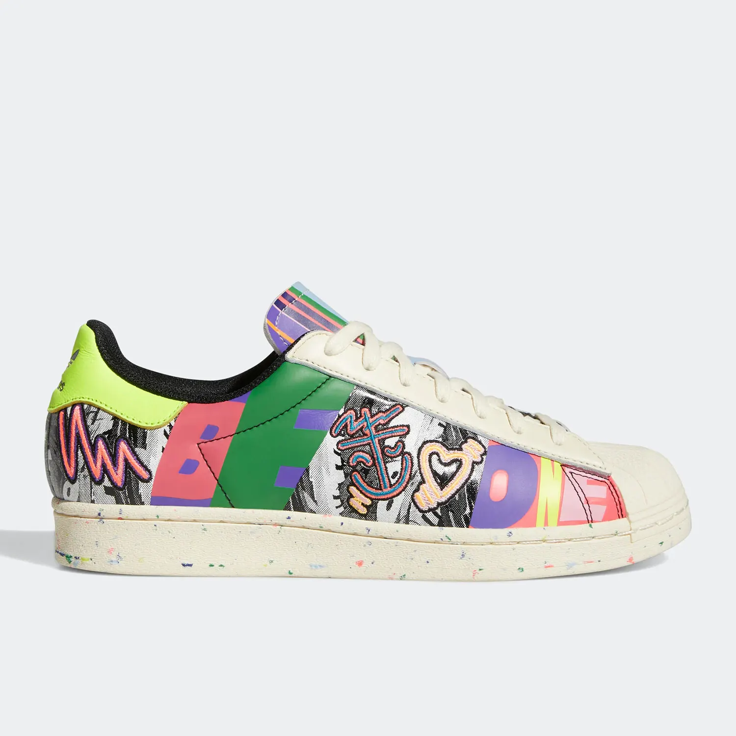 

Adidas genuine clover men's and women's sports printed shell toe board shoes GX6395