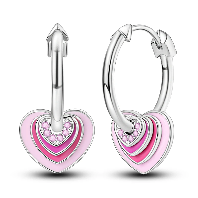 925 Sterling Silver Earrings Women Cupid's Arrow Drop Earring For Anniversary Wedding Jewelry Gifts