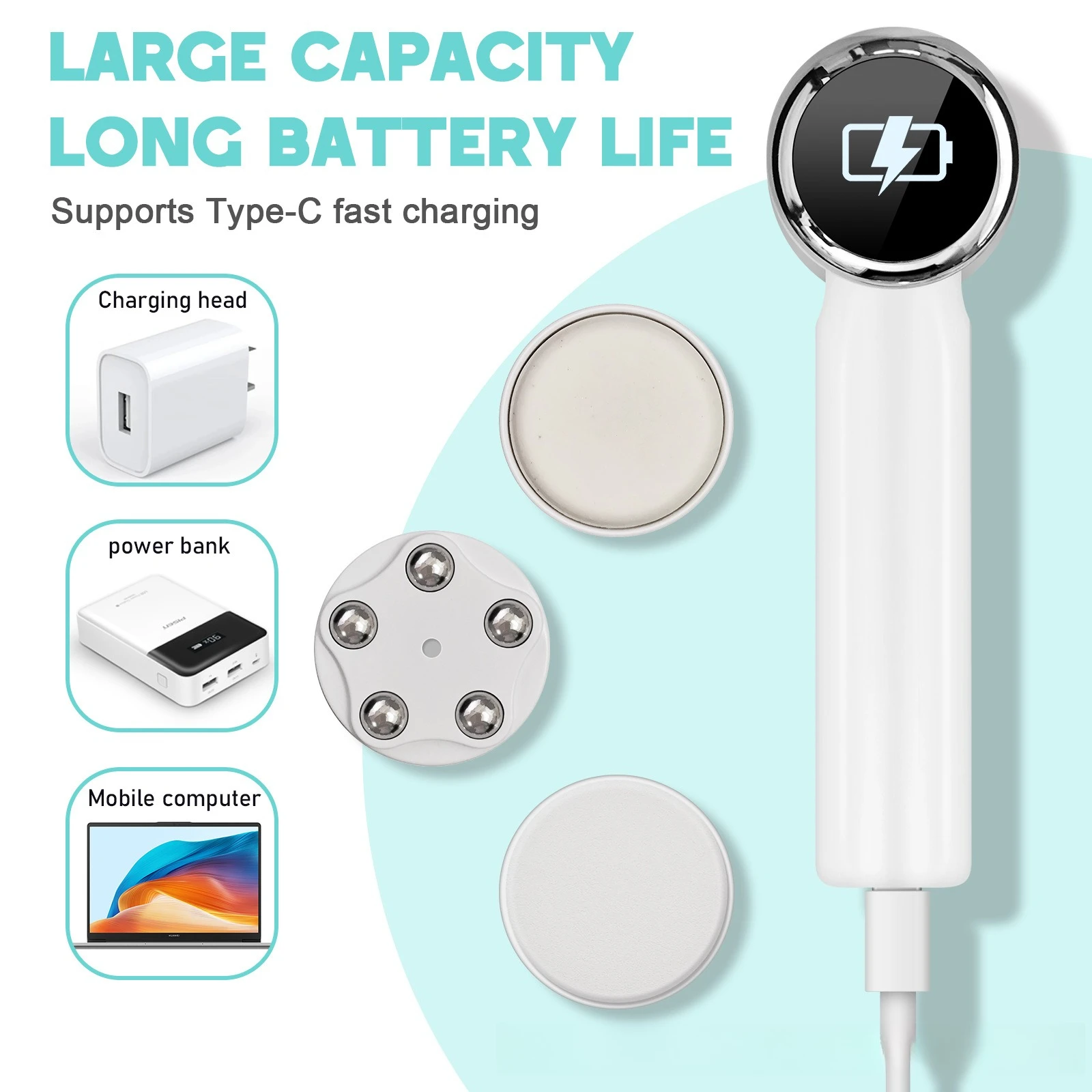 Cross-border Electric Facial Cleanser, Face Wash Brush, Silicone Beauty Instrument