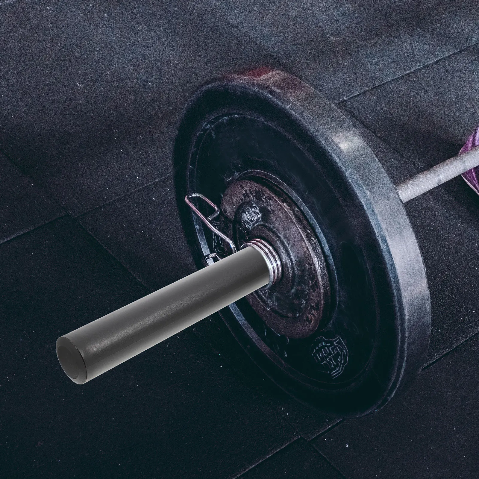 

1Set Plastic Barbell Rod Handle Grip Anti-Skid Flat End Cover Gym Dumbbell Barbell Handlebar Replacement Plastic Handlebar Grip