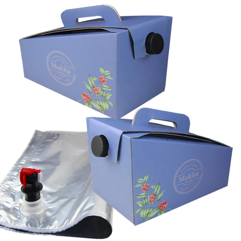 

2025customized.Custom1l black bag in box cola 2L carton packaging empty bag in box syrup olive oil 2 liter bag in box 1 g