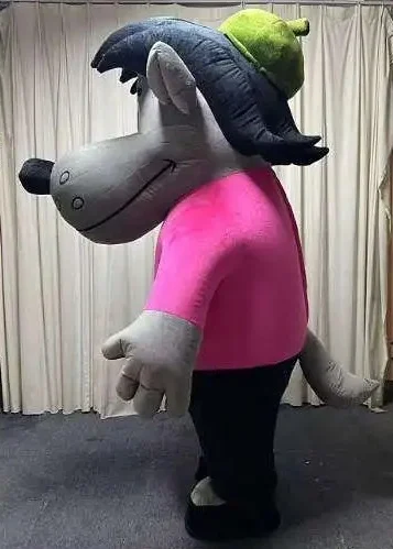 

Rabbit, Wait and See Giant Inflatable Wolf Mascot Costume Rabbit Blow Up Outfit Halloween Christmas Fancy Party Props