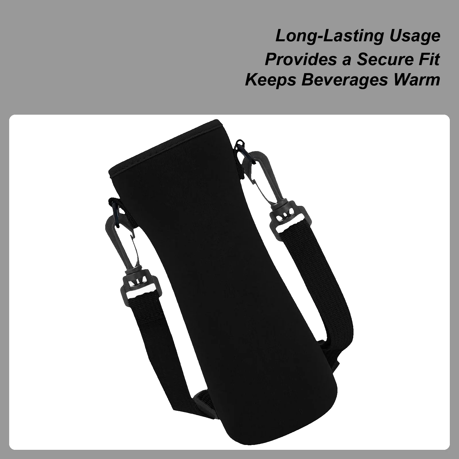 Neoprene Glass Water Bottle Sleeves Carrier Holder Pouch Portable Neoprene Insulated Water Bottle Cooler Water Bottle Holder Bag